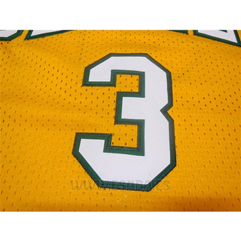 Camiseta Bethel Allen Iverson #3 Retro Amarillo